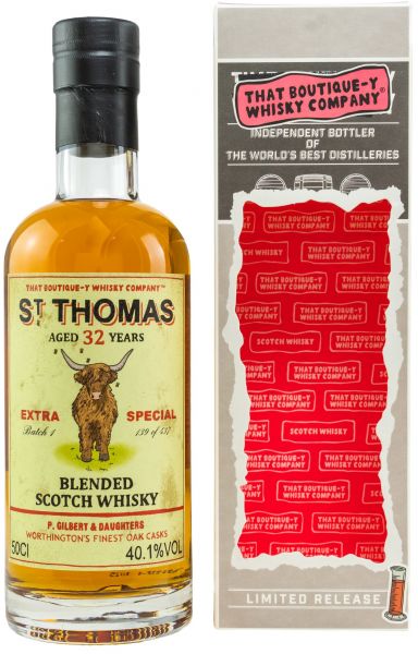 St. Thomas 32 Jahre Batch #1 That Boutique-y Whisky Company 40,1% vol.
