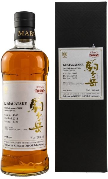 Mars Shinshu Komagatake 2018/2021 Single Cask for Kirsch 59% vol.