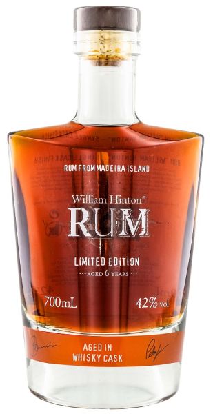 William Hinton Madeira Rum 6 Jahre Limited Edition Whisky Cask 42% vol.