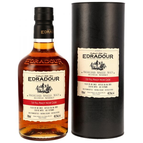 Edradour 2012/2025 St. Michael-Eppan 1st Fill Pinot Noir Single Cask #715 48,2% vol.