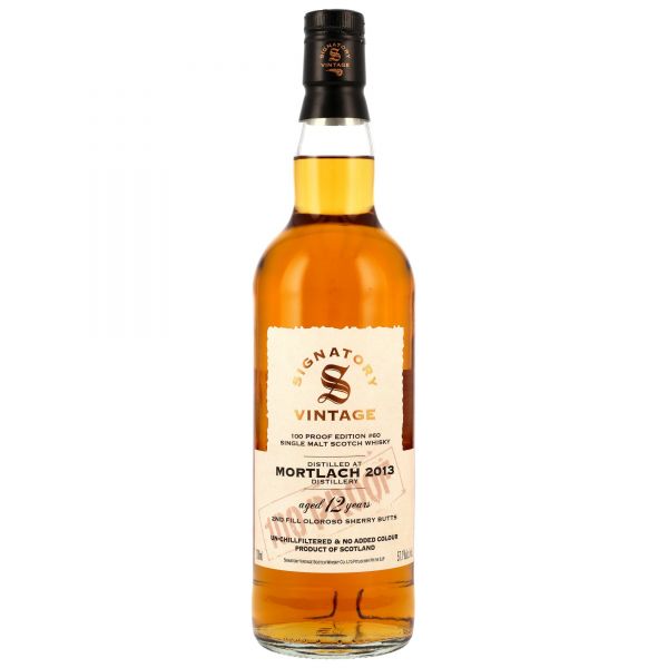 Mortlach 2013/2025 Oloroso Cask Signatory Vintage 100 Proof #60 57,1% vol.