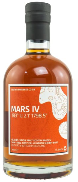 Mars IV 15 Jahre 2006/2022 1st Fill Oloroso Sherry Scotch Universe 55,3% vol.