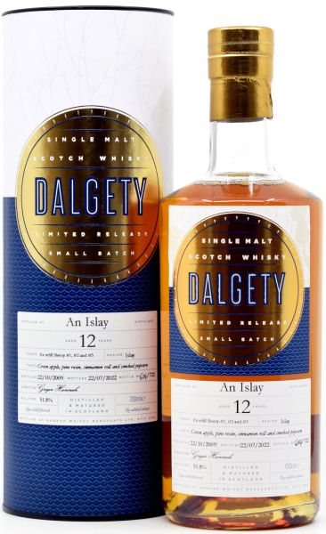 An Islay 12 Jahre 2009/2022 Sherry Cask Lady of the Glen Dalgety 51,8% vol.