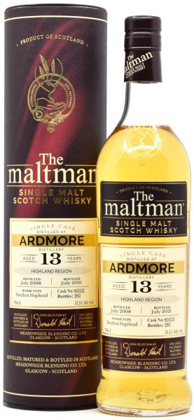 Ardmore 13 Jahre 2008/2021 The Maltman 51,5% vol.