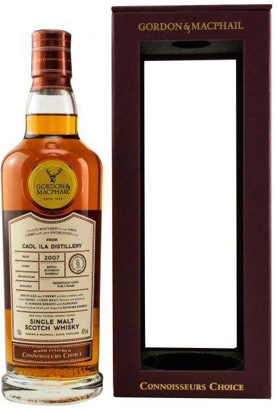 Caol Ila 13 Jahre 2007/2021 Hermitage Wood Finished Gordon & MacPhail 45% vol.