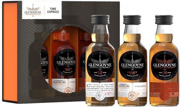 Glengoyne Mini-Set - 12 Jahre, Legacy Chapter 2, 18 Jahre