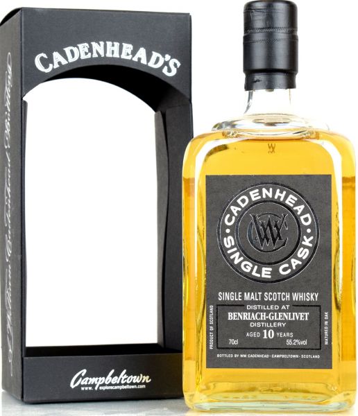 Benriach 10 Jahre 2008/2018 Cadenhead's for Japan 55,2% vol.