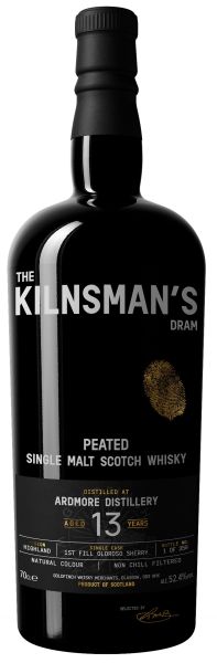 Ardmore 13 Jahre 2008/2022 1st Fill Oloroso Sherry Sherry Goldfinch Kilnsman’s Dram 52,4% vol.