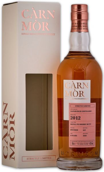 Glenburgie 8 Jahre 2012/2020 PX Sherry Cask Carn Mor Strictly Limited 47,5% vol.