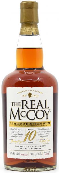 Foursquare 10 Jahre The Real McCoy Barbados Rum 46% vol.