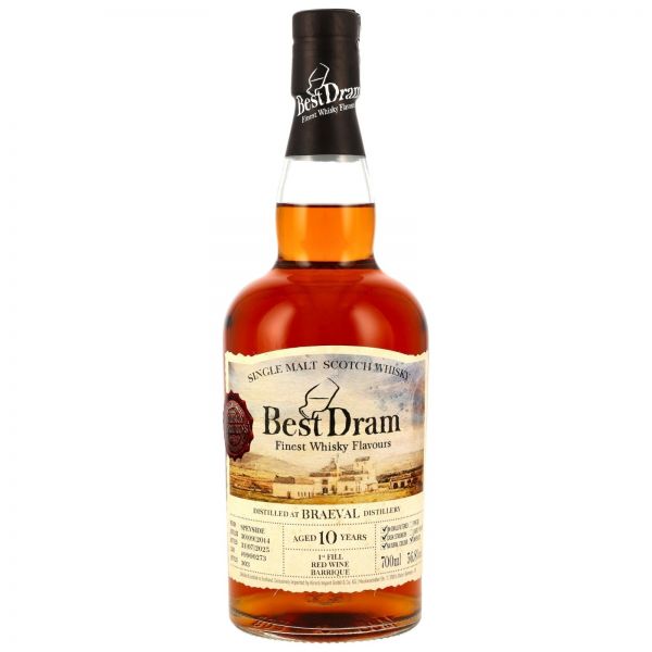 Braeval 2014/2025 1st Fill Red Wine Barrique Best Dram 56,8% vol.