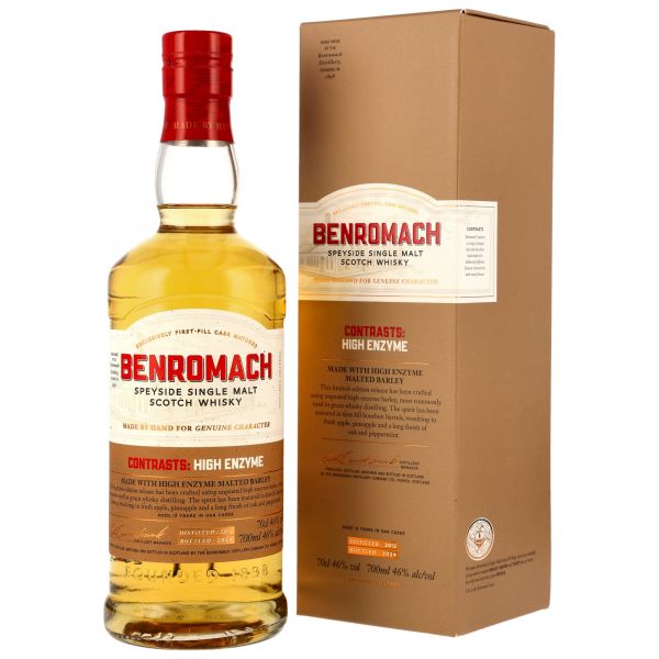 Benromach 2012/2024 Contrasts:High Enzyme 1st Fill Bourbon Barrels 46% vol.