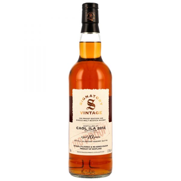 Caol Ila 2014/2025 Oloroso Sherry Signatory Vintage 100 Proof #49 57,1% vol.