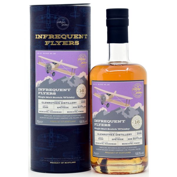 Glenrothes 16 Jahre 2009/2026 Moscatel Cask Alistair Walker Infrequent Flyers 58,1% vol.