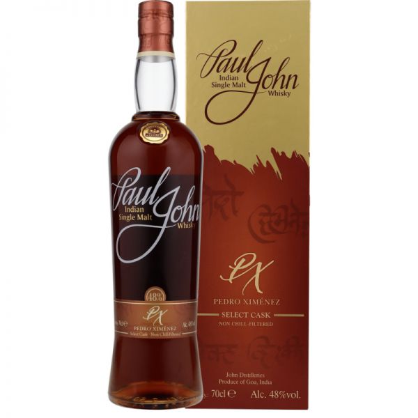 Paul John PX Pedro Ximenez Indian Single Malt 48% vol.