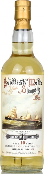 Fettercairn 10 Jahre 2008/2018 Jack Wiebers Scottish Malt's Steamship Line 55,0% vol.