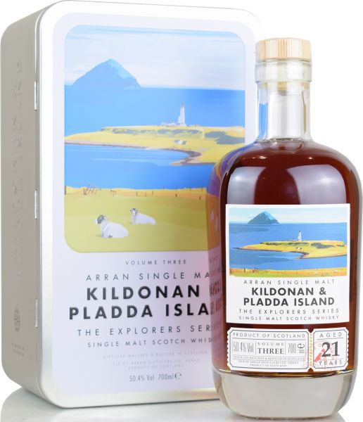 Arran 21 Jahre Kildonan & Pladda Island The Explorers Series Vol. 3 50,4% vol.