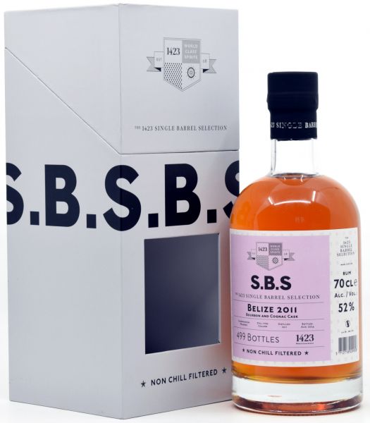 S.B.S. Belize 2011/2024 SBS Bourbon & Cognac Cask 52% vol.