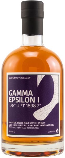 Gamma Epsilon I 10 Jahre 2010/2021 1st Fill Ruby Port Scotch Universe 52,6% vol.