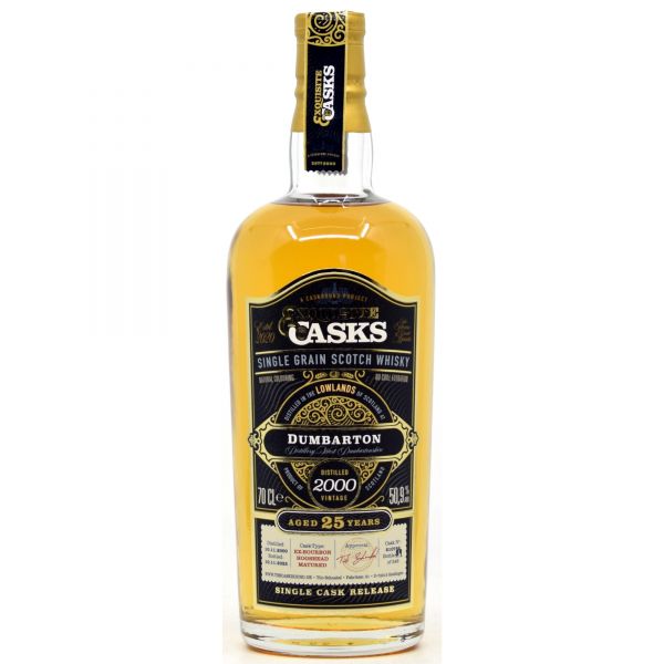 Dumbarton 25 Jahre 2000/2025 Bourbon Cask Caskhound Exquisite Casks 50,9% vol. (ohne Box)