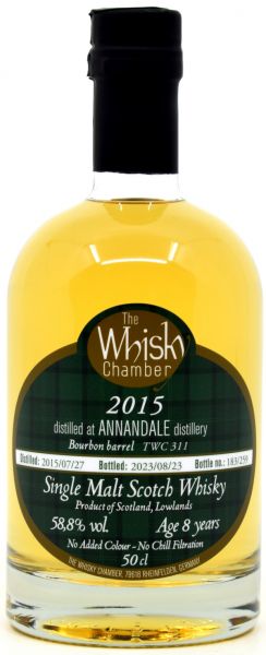 Annandale (peated) 8 Jahre 2015/2023 The Whisky Chamber 58,8% vol.