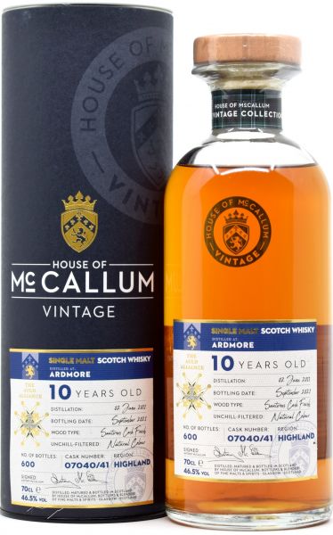 Ardmore 10 Jahre 2011/2021 Sauternes Cask House of McCallum 46,5% vol.