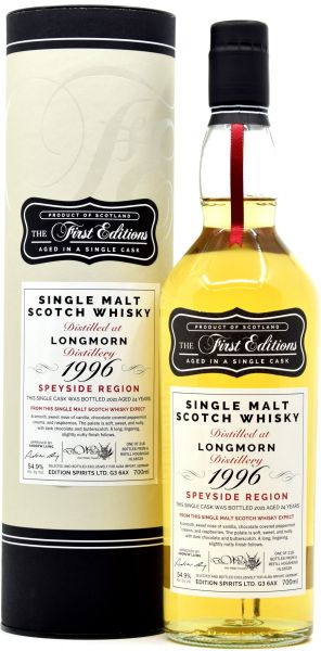 Longmorn 24 Jahre 1996/2021 First Editions for deinwhisky.de 54,9% vol.