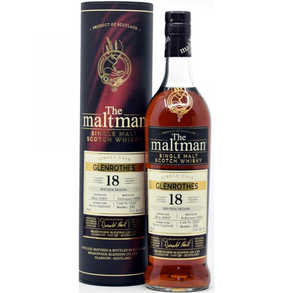 Glenrothes 18 Jahre 2007/2026 Sherry Cask The Maltman 55,4% vol.