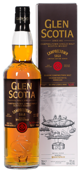 Glen Scotia 2011/2025 Campbeltown Saga No. 1 Whiskyopolis 50% vol.