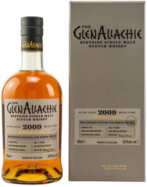 Glenallachie 11 Jahre 2009/2021 Ruby Port Single Cask #7673 59,4% vol.