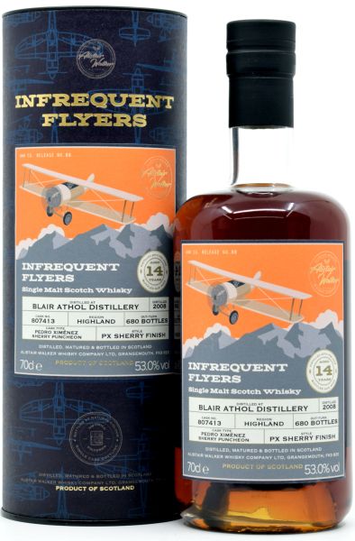 Blair Athol 14 Jahre 2008/2022 PX Sherry Cask Alistair Walker Infrequent Flyers 53% vol.