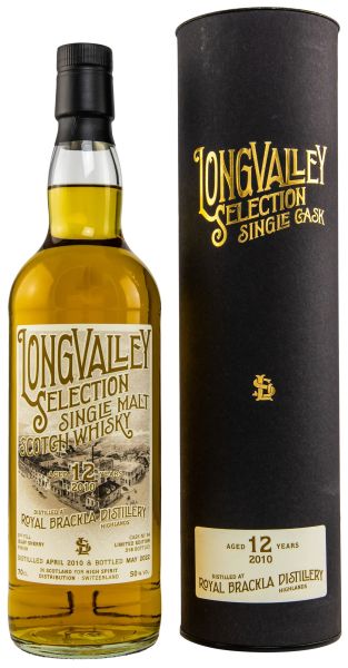 Royal Brackla 12 Jahre 2010/2022 2nd Fill Islay Sherry Cask LongValley Selection 50% vol.