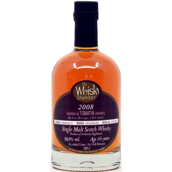 Tomatin 16 Jahre 2008/2024 Madeira Cask The Whisky Chamber 58,9% vol.