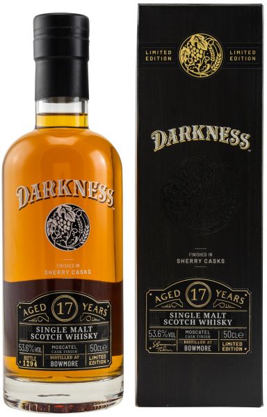 Bowmore 17 Jahre Moscatel Cask Finish Darkness! 53,6% vol.