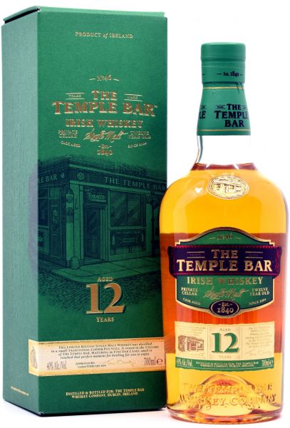 The Temple Bar 12 Jahre Irish Single Malt Whiskey