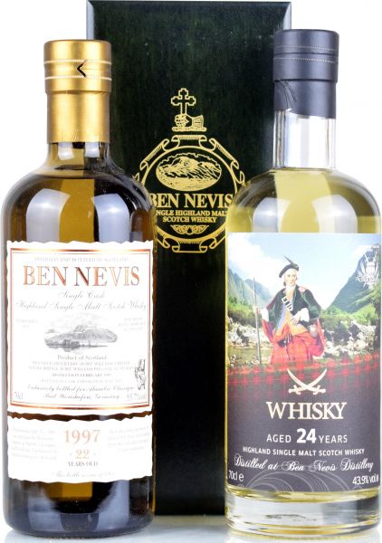 Ben Nevis SET - 1997/2019 for Alambic Classique 55,7% vol. + 1996/2020 Sansibar Whisky 43,9% vol.