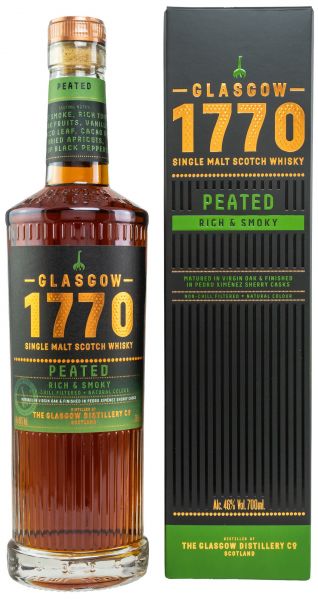 Glasgow Distillery 1770 Peated Rich &amp; Smoky 46% vol.