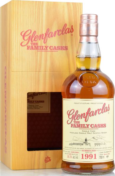 Glenfarclas 29 Jahre 1991/2020 Family Casks S20 #211 56,3% vol.
