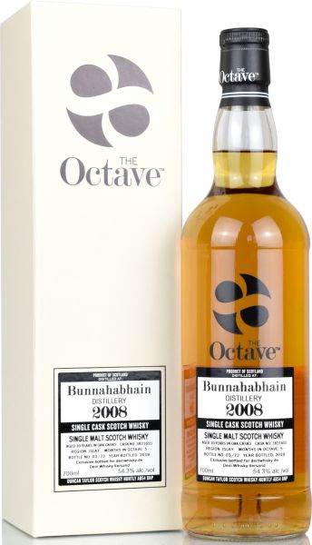 Bunnahabhain 10 Jahre 2008/2019 Sherry Octave Duncan Taylor for deinwhisky.de 54,3% vol.