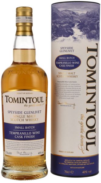 Tomintoul Tempranillo Cask Wood Finish Range