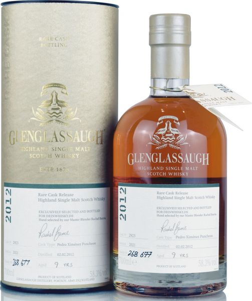 Glenglassaugh 9 Jahre 2012/2021 PX Sherry Single Cask #2923 for deinwhisky 58,3% vol.