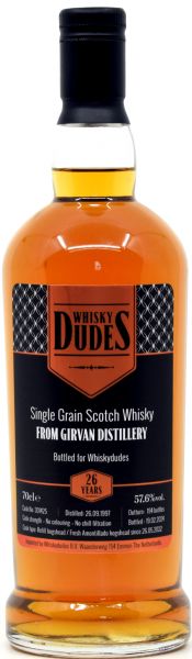 Girvan 26 Jahre 1997/2024 1st Fill Amontillado Sherry Whiskydudes 57,6% vol.