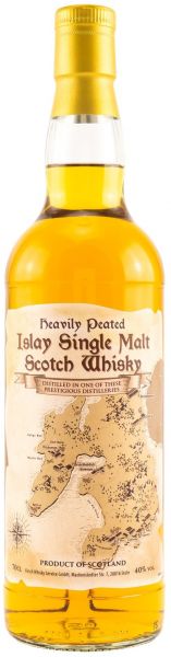 Map of Islay Heavily Peated Islay Single Malt Scotch Whisky 40% vol.