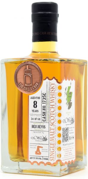 Ben Nevis 8 Jahre 2012/2021 1st Fill PX Sherry The Single Cask for deinwhisky.de 57,8% vol.