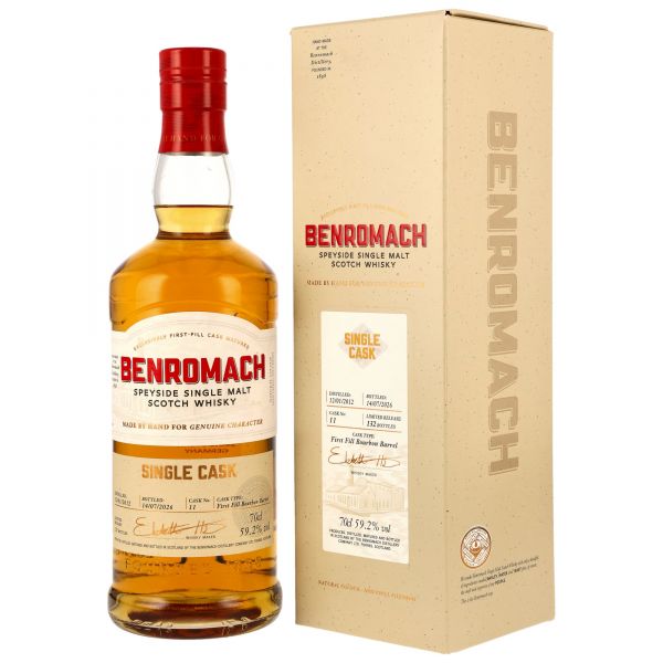 Benromach 14 Jahre 2012/2026 1st Fill Bourbon Barrel #11 59,2% vol