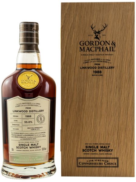 Linkwood 32 Jahre 1988/2020 Sherry Cask Gordon &amp; MacPhail 55% vol.