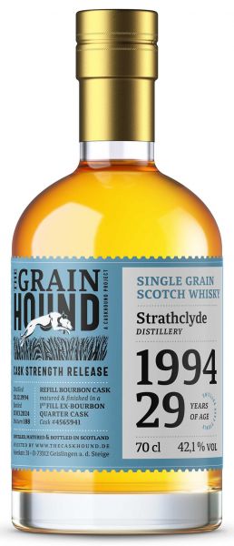 Strathclyde 29 Jahre 1994/2024 1st Fill Bourbon The Caskhound Grainhound 42,1% vol.