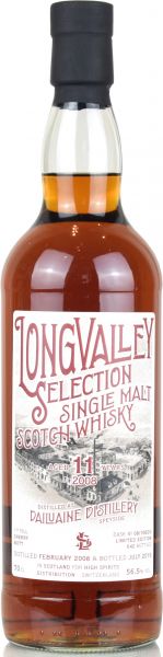 Dailuaine 11 Jahre 2008/2019 Sherry Cask LongValley Selection 56,5% vol.