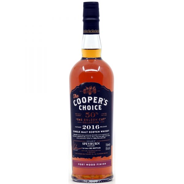 Speyburn 2016/2025 Ruby Port Cask Cooper&#039;s Choice Golden Cut 50% vol.