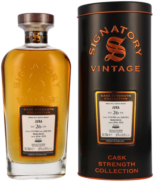 Jura 26 Jahre 1989/2016 Signatory Vintage Cask Strength Collection 58,9% vol.